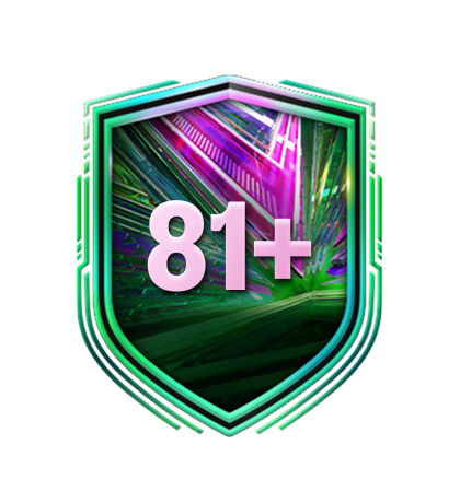 5 of 10 81+ Rare Gold Player Pick